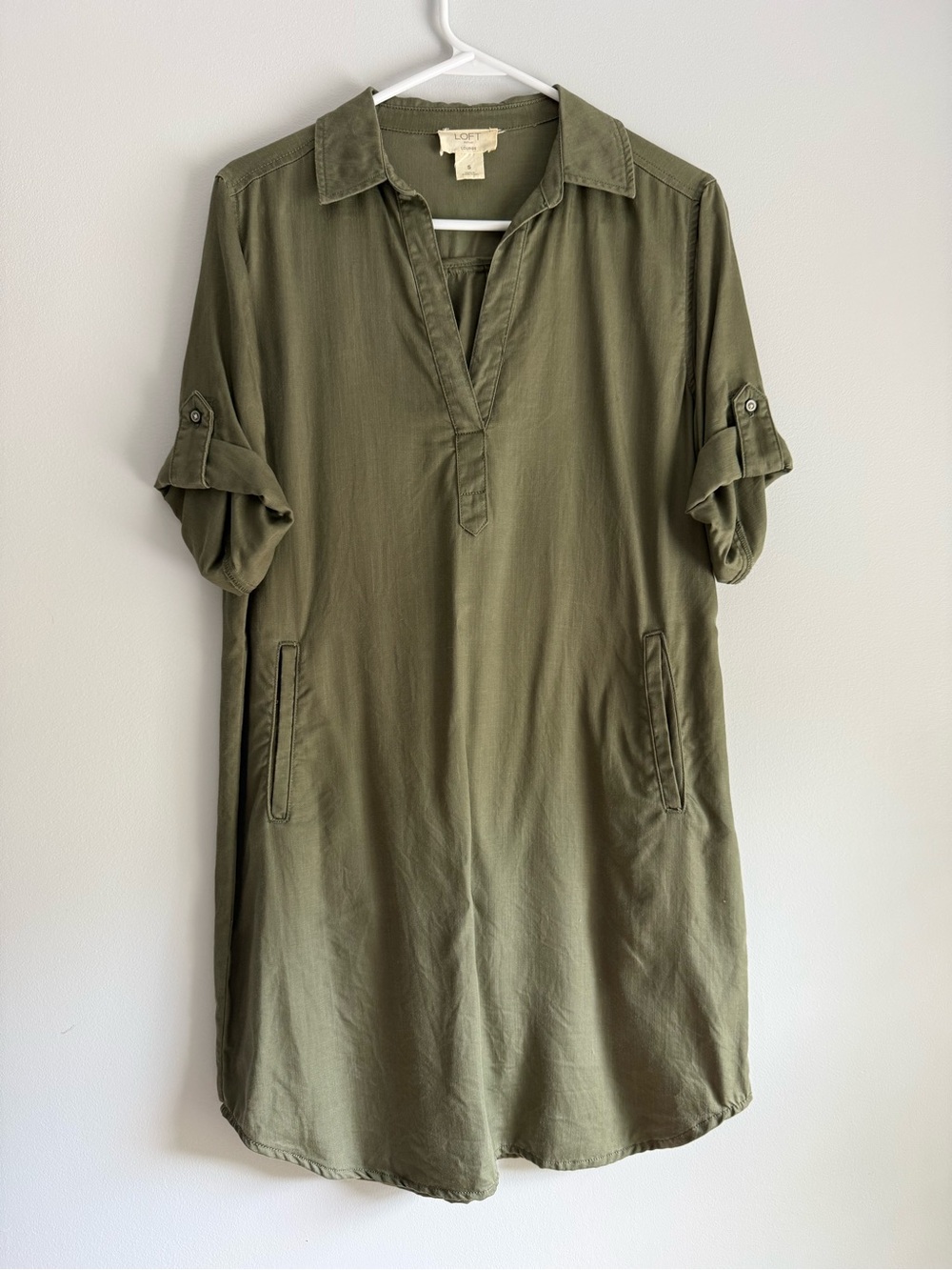 LOFT Lounge Small Olive Dress